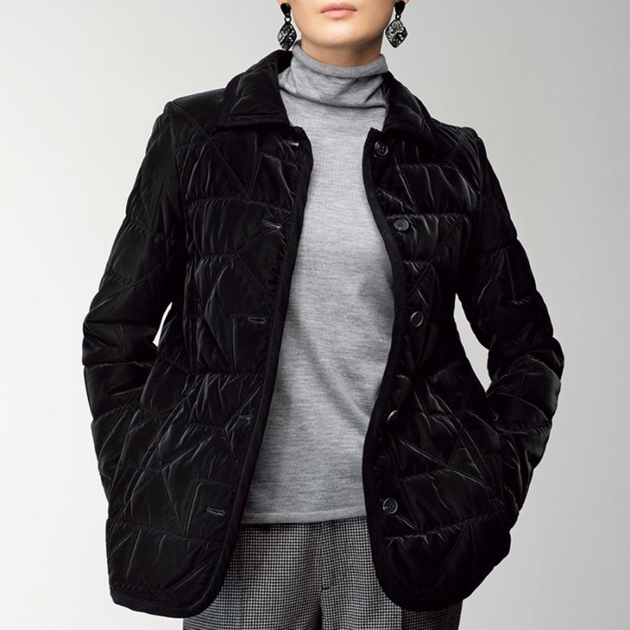 イタリア素材 幾何学柄キルティングジャケット ファッション ジャケット PC5924 dinos（ディノス） イタリア素材 幾何学柄キルティングジャケット