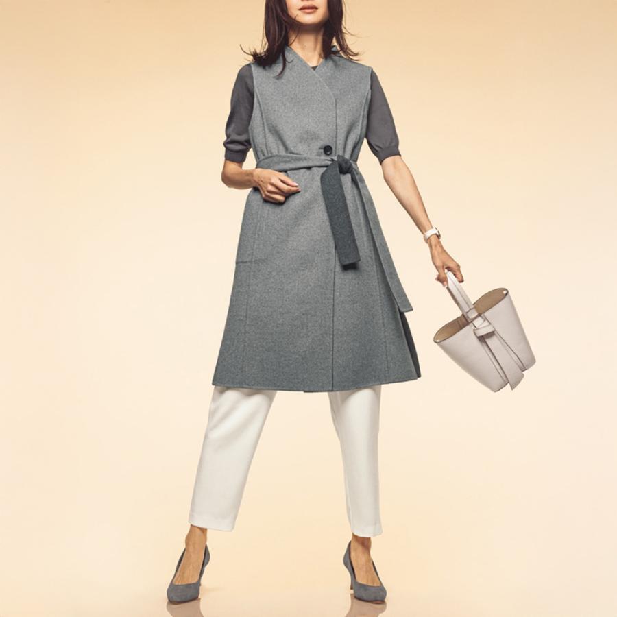 アセテート混 バックサテンジョーゼット アシンメトリー パンツ パンツ