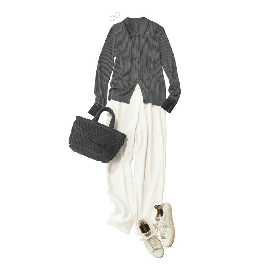 アセテート混 バックサテンジョーゼット アシンメトリー パンツ パンツ