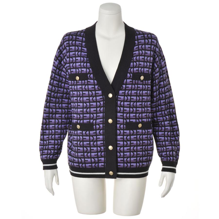 金ボタン ジャカード ニットカーディガン ファッション ニット セーター PC6153 スムース 金ボタン ジャカード ニットカーディガン ファッション