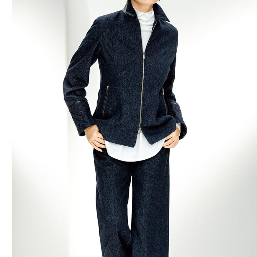 ≪股下丈68cm≫ 「NIKKE」 マフデニム セミワイドパンツ ファッション パンツ PC6239 | アリー | 06