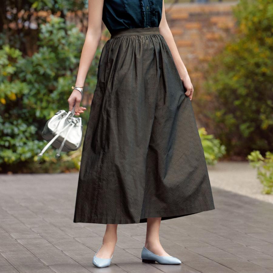 メモリータフタ ドビー ギャザースカート ファッション スカート PC6279 MEMORY メモリータフタ ドビー ギャザースカート ファッション