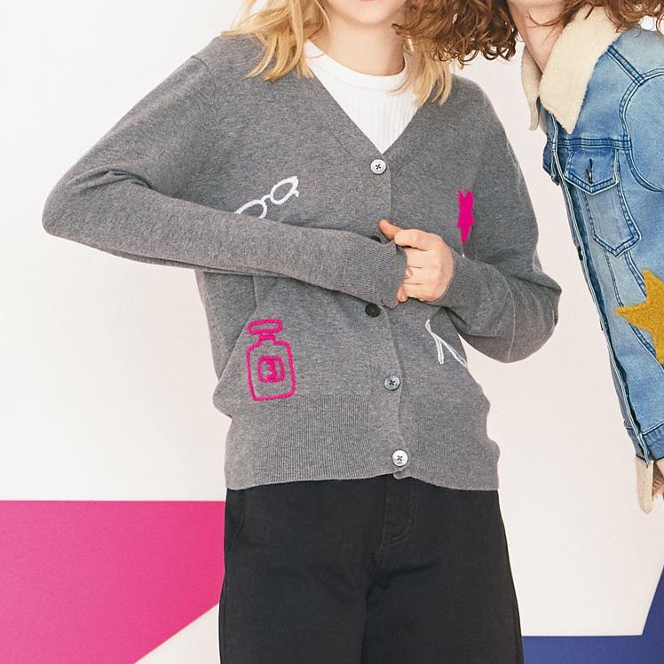 カーディガン セール レディース コットンカシミヤ ハンド刺しゅうカーディガン 春 Pc9281 ディノス Paypayモール店 通販 Paypayモール