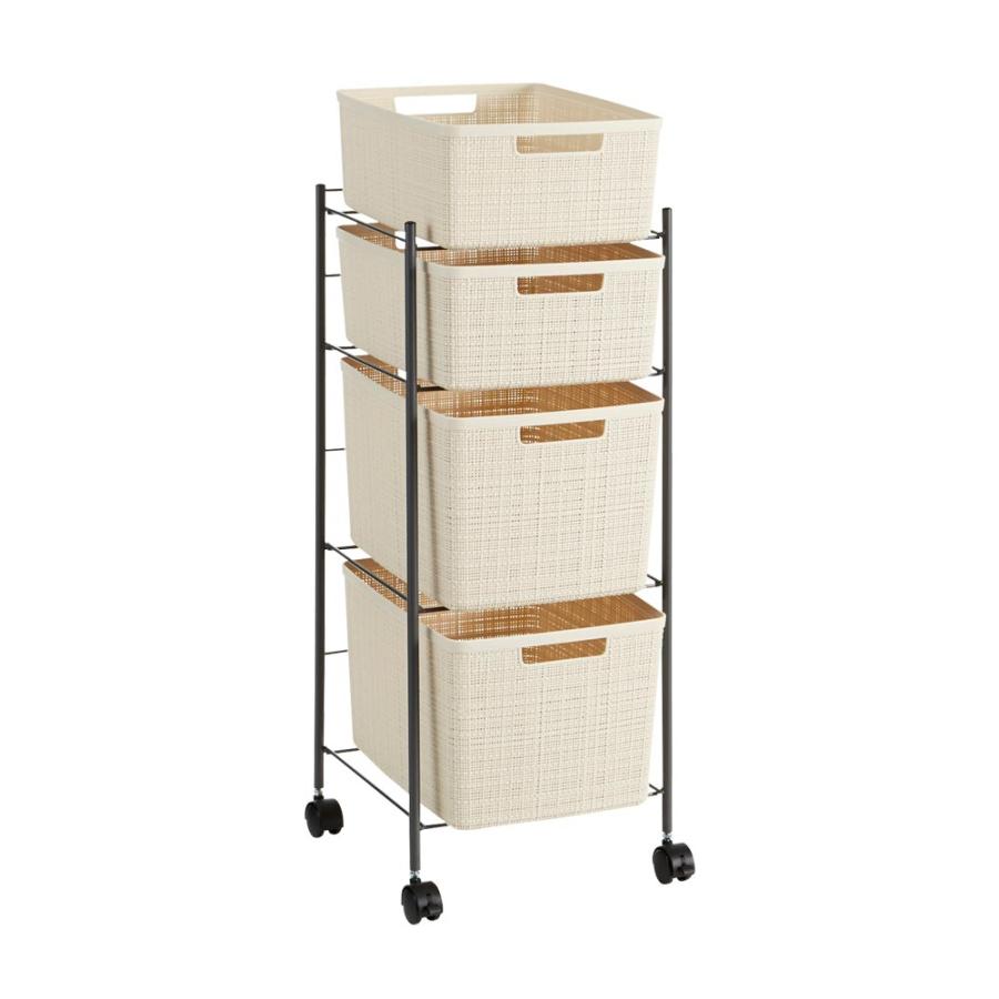 生活雑貨 便利グッズ 日用品 小物入れ CURVER JUTE/ カーバージュート バスケット リビング浅2深2 WC1536 WC1536