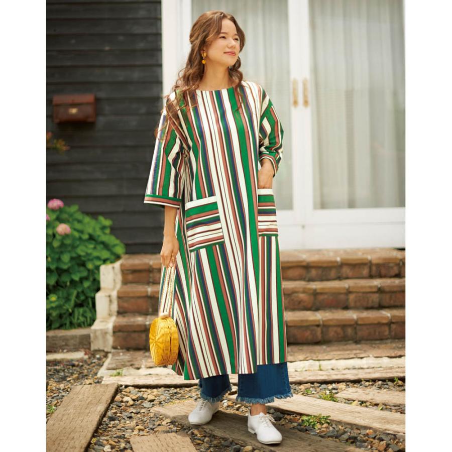 ファッション ワンピース チュニック マキシワンピース ロングワンピース Appappa アッパッパ リラックスドレス Touch Feel Mata Wt1270 Wt1270 ディノス Yahoo ショッピング店 通販 Yahoo ショッピング