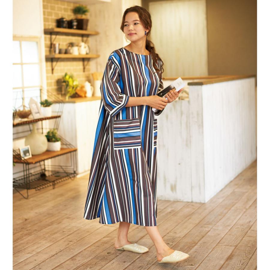 ファッション ワンピース チュニック マキシワンピース ロングワンピース Appappa アッパッパ リラックスドレス Touch Feel Mata Wt1270 ディノス Paypayモール店 通販 Paypayモール