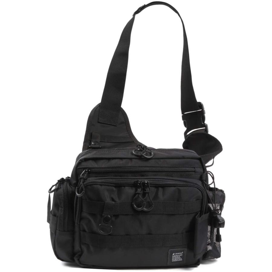 93 以上節約 Leastat フィッシングバッグ ロッドホルダー付き 大容量 軽量 ワンショルダー バッグ タックルバッグ ランガン 黒 Cisama Sc Gov Br