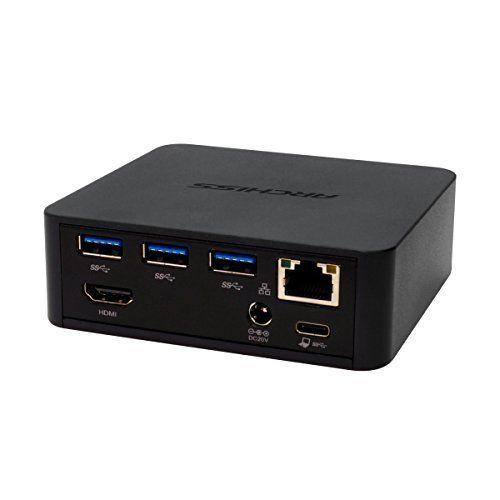 憧れの ARCHISS モニタ裏に取付可能USB-C 接続 ドック HDMI (4K対応) / USB/LAN/USB PD 充電/オーディオジ アンドロイドタブレット