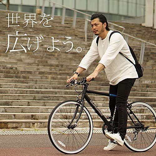 kyuzo クロスバイク自転車 26インチ 外装6段変速付き kz-107 gungnir