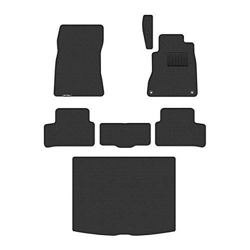 Hotfield ベンツ Benz Bクラス W247 フロアマット トランクマット ラゲッジマット カーボンファイバー調 防水 21年ファッション福袋