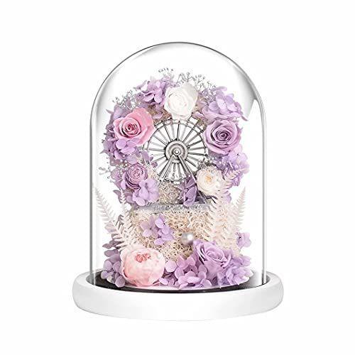 税込み価格 の枯れない 花 プリザーブドフラワー プリザーブドフラワー バラ 可愛い Diofioredragoの枯れない 花の大観覧車 バラ レッドローズ 薔薇 ボール 2カラー ブリザードフラワー ロマンティック 美 Diofioredrago 年末のプロモーション の