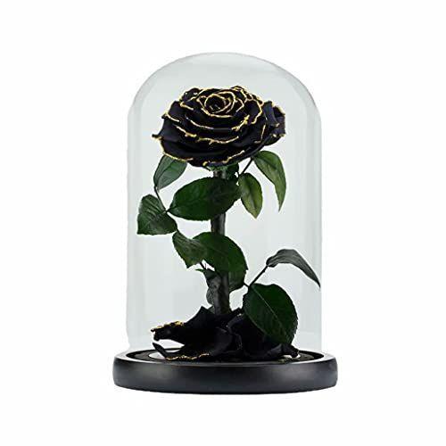 プリザーブドフラワー プレゼント ブラックローズ ガラスドーム 花 薔薇 一輪 バラ 高級 人気 ラッピング済み 彼女 女性 友達 妻 誕生 Diofioredrago 通販 Yahoo ショッピング