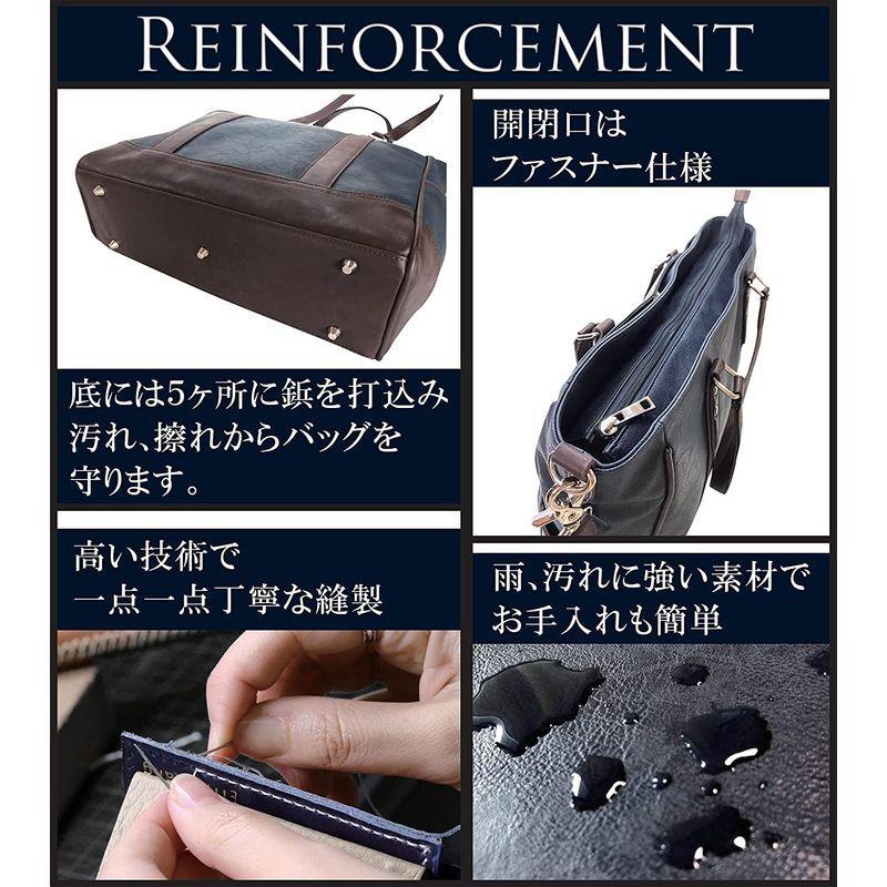 《イーフ》 トートバッグ ビジネストートバッグ ビジネスバッグ メンズ レディース 通勤 通学 大容量 自立型 PC収納 EA1 (ブラック J1072632434(10280円)