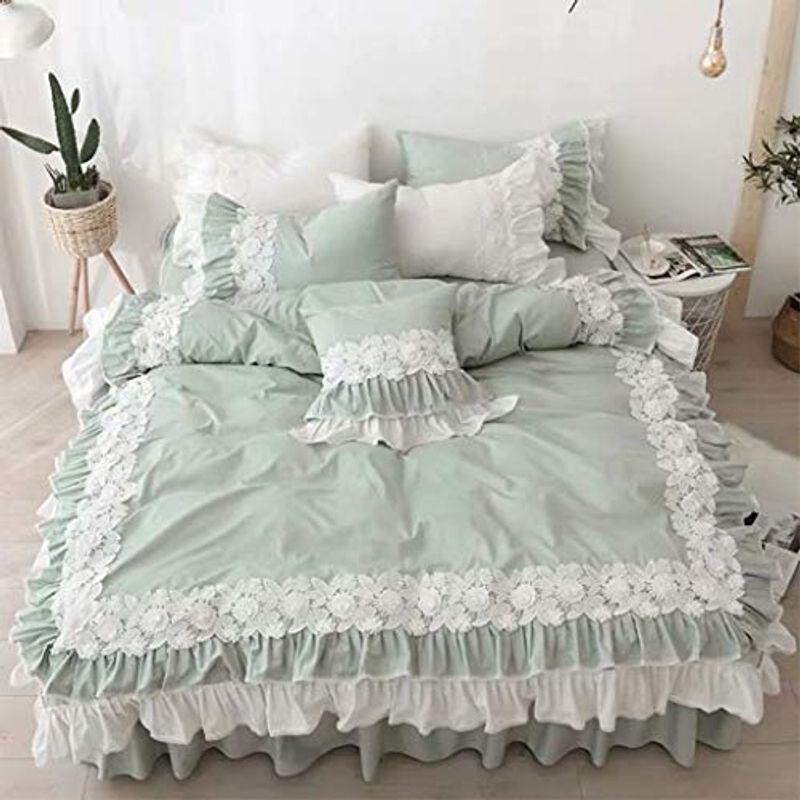 布団カバーセット 姫系 セミダブル 綿100 保温 人気 寝具カバー3点セット 姫系 掛け布団カ 綿100 Diofioredragoの布団カバーセット ベッドスカート 肌触り 柔らかい ベッドカバー Diofioredrago