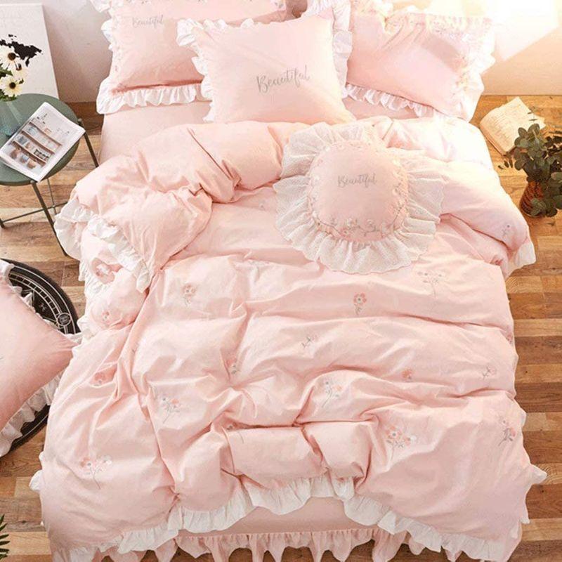 布団カバーセット シングル フリル 姫系 花柄 刺 おしゃれ 綿100 掛け布団カバー3点セット ベッドシーツ 枕カバー 女の子 洋式セ Diofioredrago 通販 Yahoo ショッピング