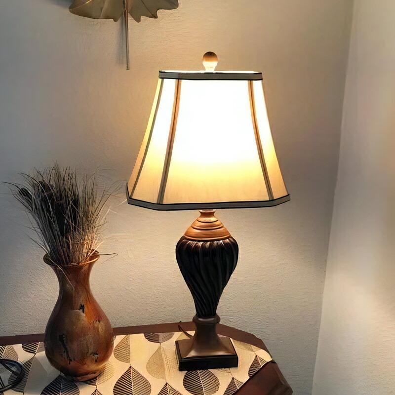 おしゃれなアンティークテーブルランプ/インテリア間接照明 テーブル