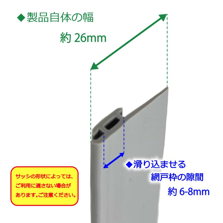 ダイオ 網戸用虫よけゴム 2.2m ブラック網戸枠の縦桟に取付 網戸 ダイオ 網戸用虫よけゴム 2.2m ブラック網戸枠の縦桟に取付 網戸