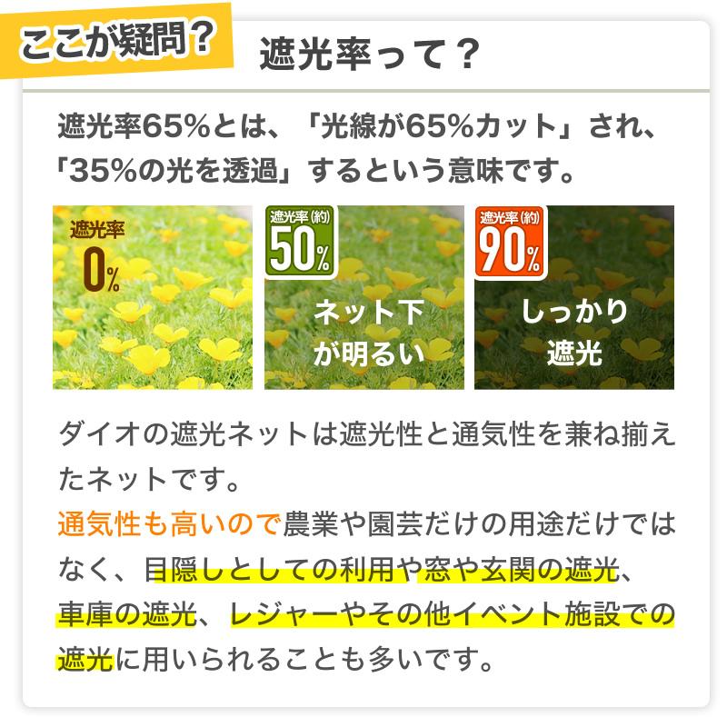 ダイオ 日本製 遮光ネット 90BHT 2m×4m 遮光約90% 黒 ボタンホール付