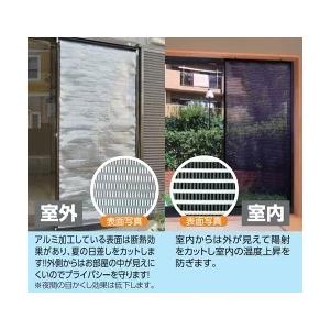ダイオ 公式 遮熱 ロールスクリーン ブラウン 室外設置用 チェーン式
