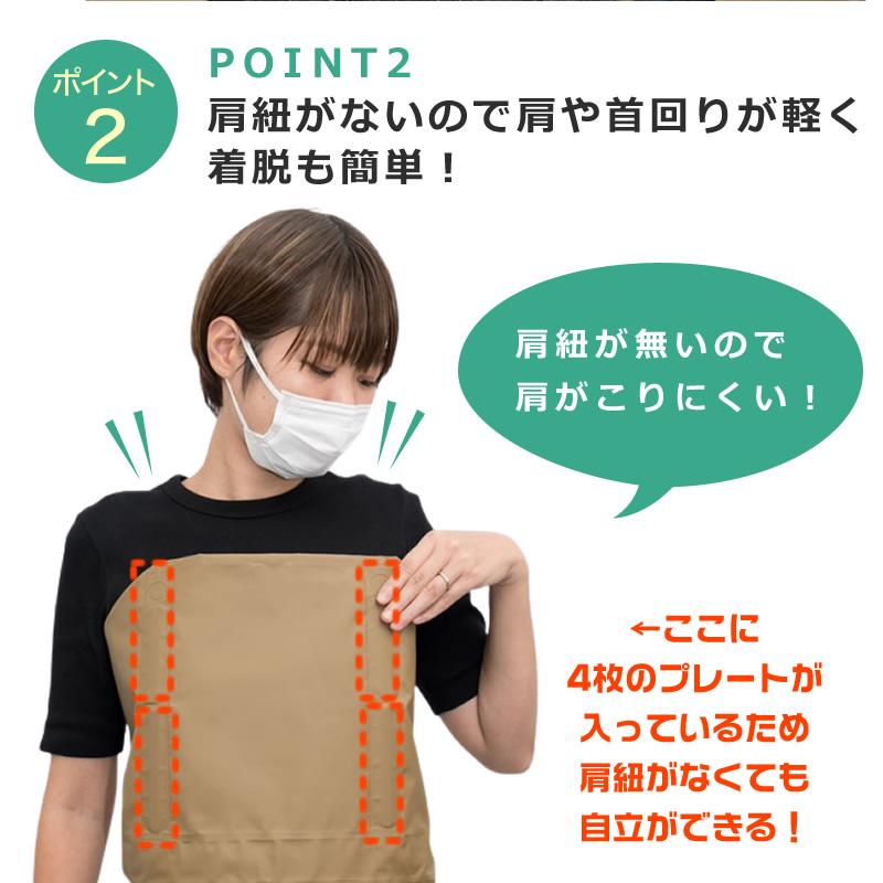 ダイオ 公式 防水 エプロン 肩紐なし Mサイズ 前掛け 2色 カーキ