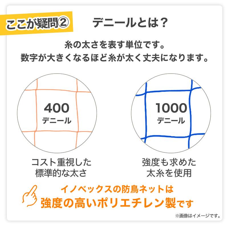 ダイオ 強力防鳥網 ブルー 30mm目 200坪 18mx36m 1000D 農園芸用 糸が