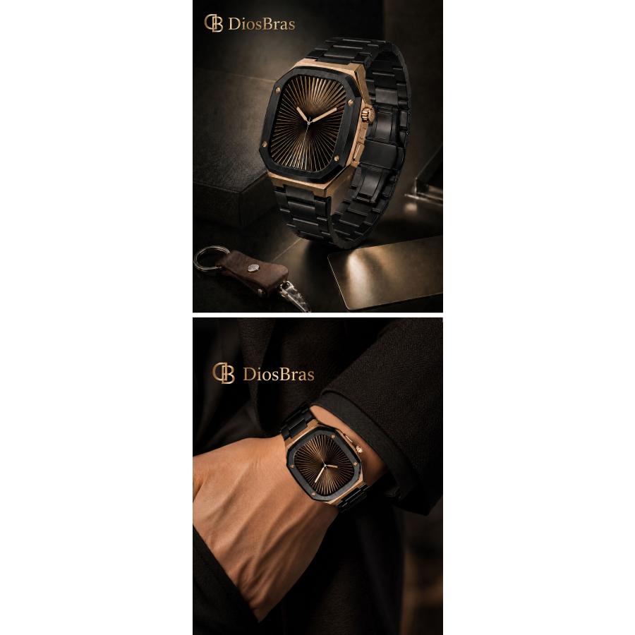 アップルウォッチ ダイヤカバー&amp;ブラックセラミックベルトセット　サイズ各種 Apple Watch アップルウォッチ バンド カバー セット 防水 ケース
