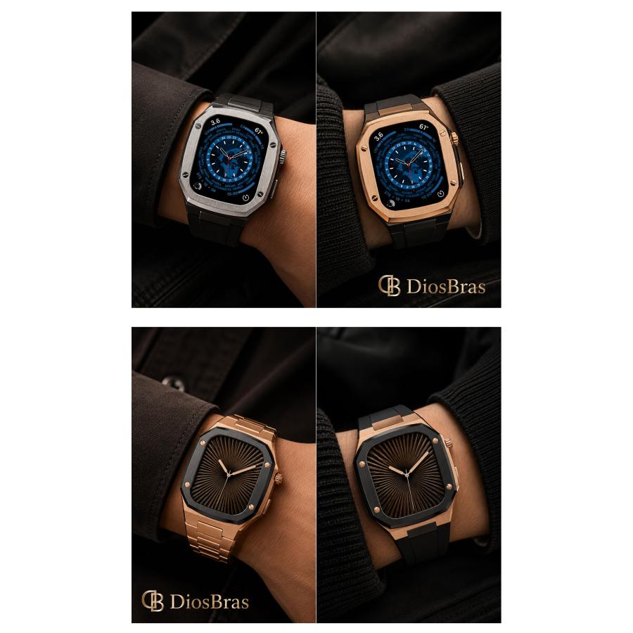 K*A様 サーロンドス　クロコダイル風　腕時計ケース　新品 Apple Watch apple watch アップルウォッチ バンド ベルト ステンレス