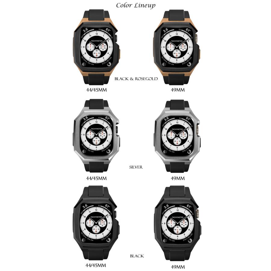 apple watch アップルウォッチ バンド ベルト ステンレス ケース カバー 一体型　ラバー  メンズ | Apple Watch | 07