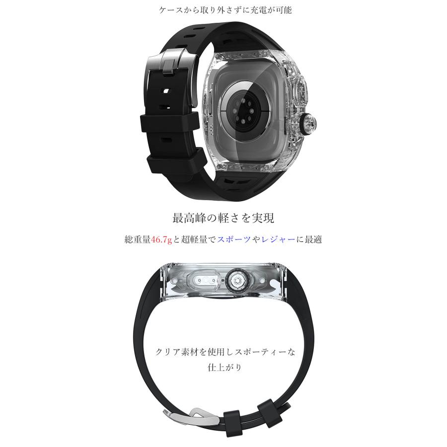 Apple Watch apple watch アップルウォッチ バンド ULTRA 49mm クリア