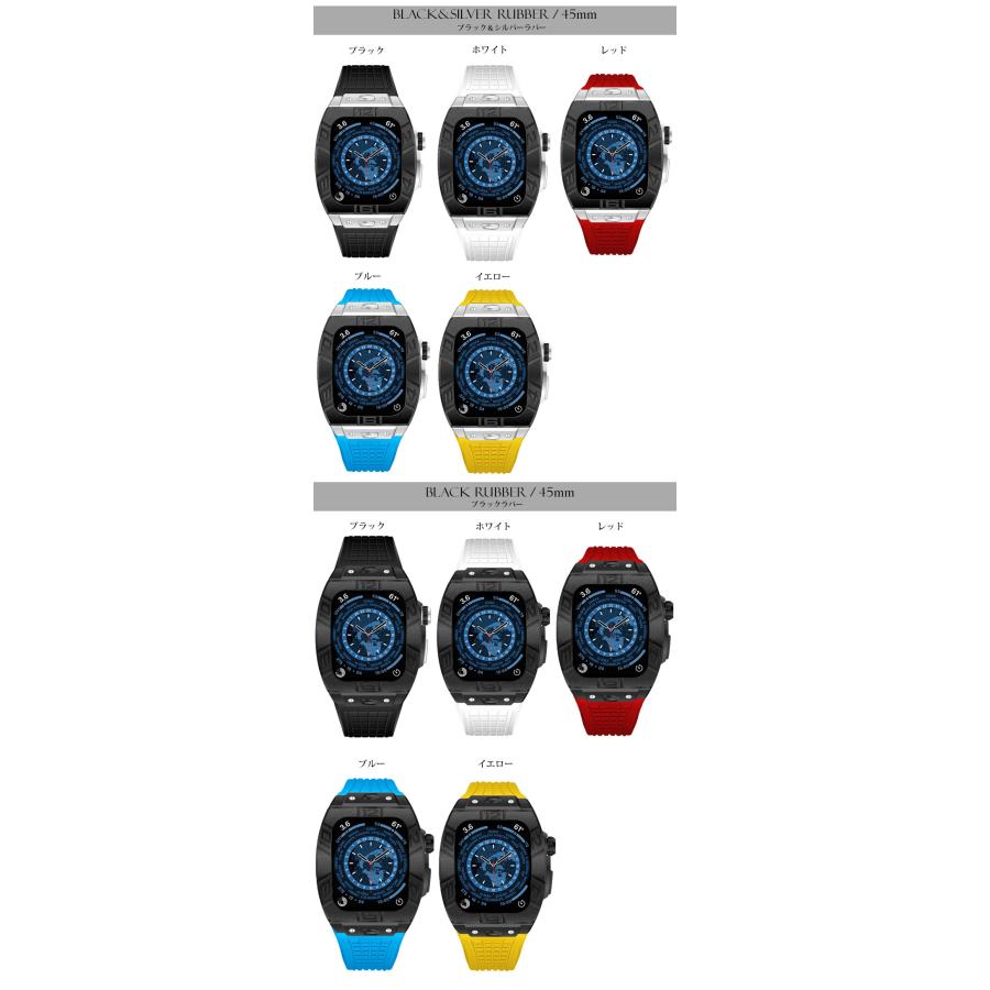 apple watch アップルウォッチ バンド ベルト ステンレス ケース カバー 一体型　ラバー 高級ベルト  メンズ | Apple Watch | 06