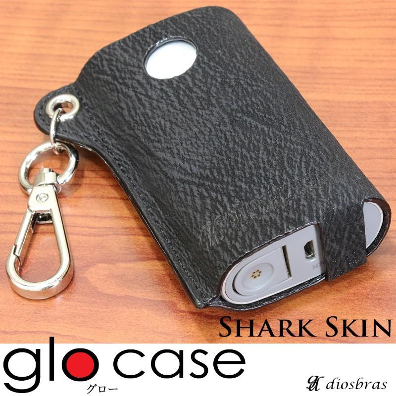 SALE グローケース glo カバー 本革 シャークスキン サメ革 レザー