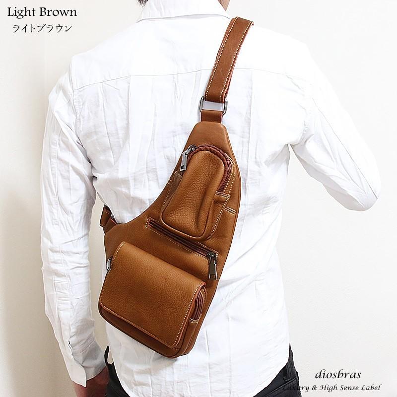 ボディバッグ メンズ 本革 レザー ワンショルダー ショルダーバッグ