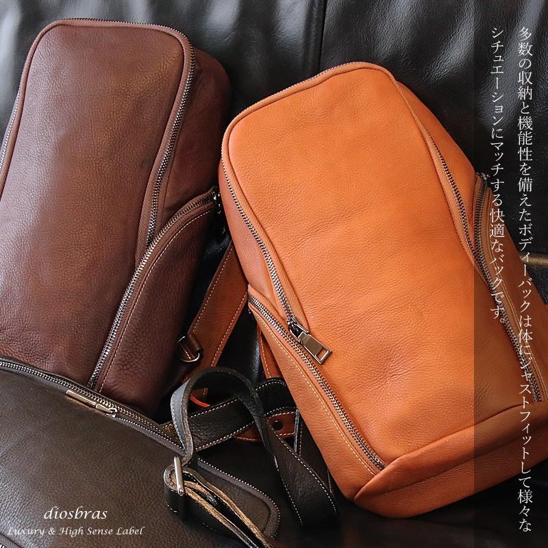 ボディバッグ 本革 ワンショルダーバッグ 革 メンズ ハンドメイド レザー_10