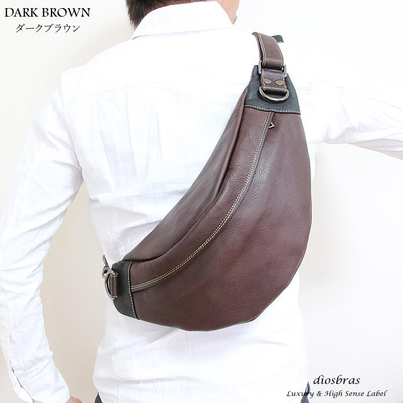 ボディバッグ メンズ 本革 レザー ワンショルダー ショルダーバッグ