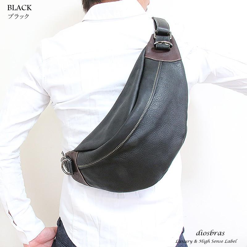 【DEVOA】レザーボディバッグ ボディバッグ メンズ 本革 レザー ワンショルダー ショルダーバッグ