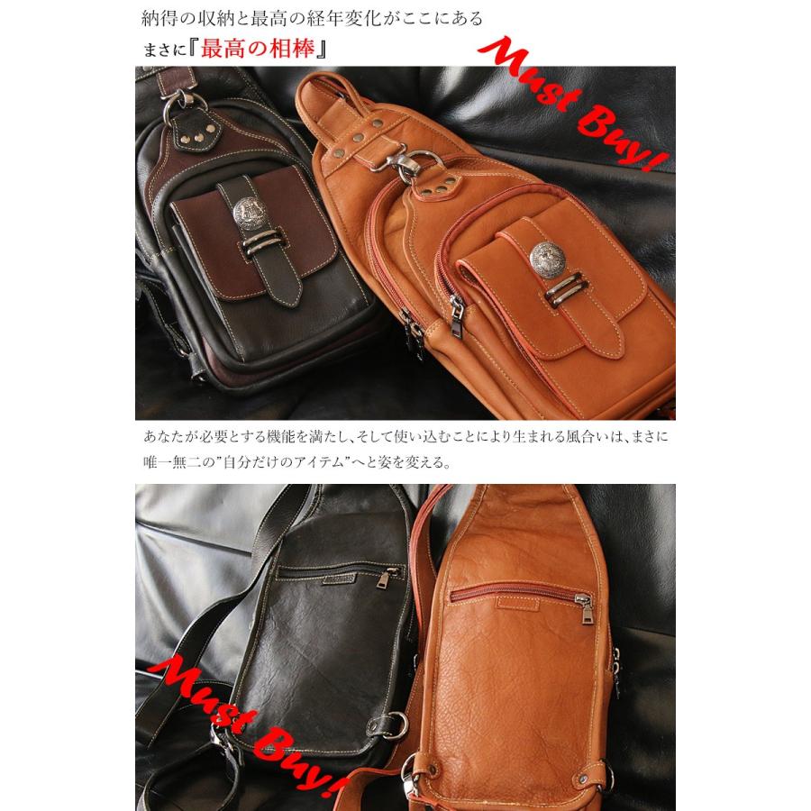 ボディバッグ メンズ 本革 人気 ブランド ワンショルダーバッグ