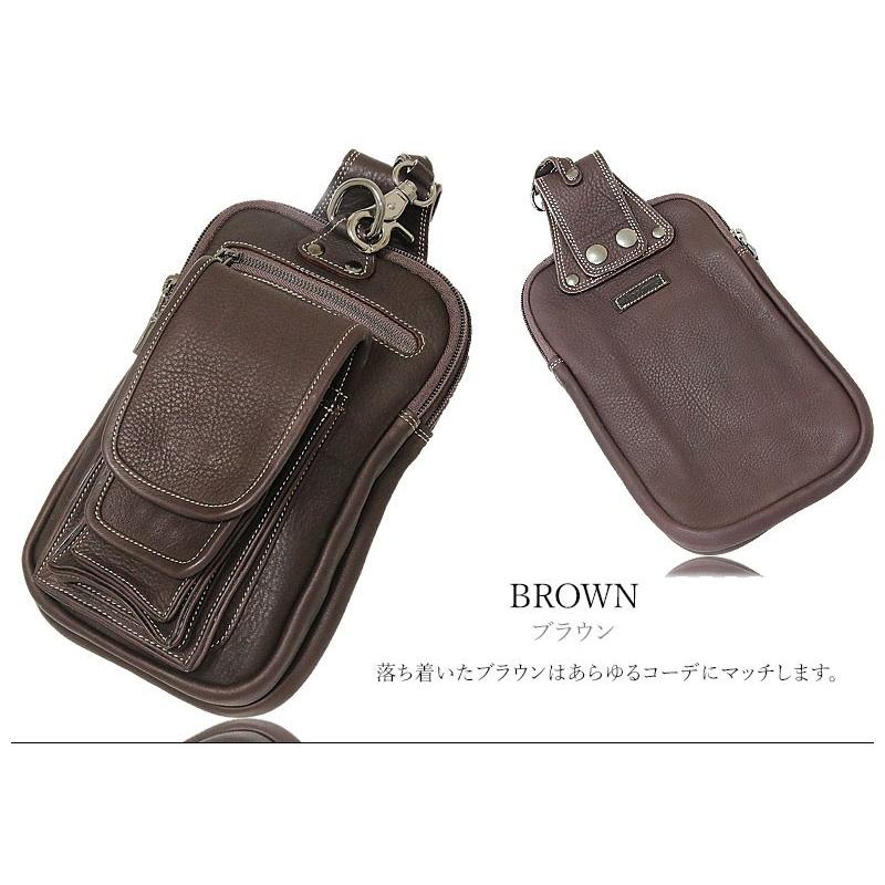 ヒップバッグ メンズ 本革 レザー ウエストバッグ : diosbras(ディオ