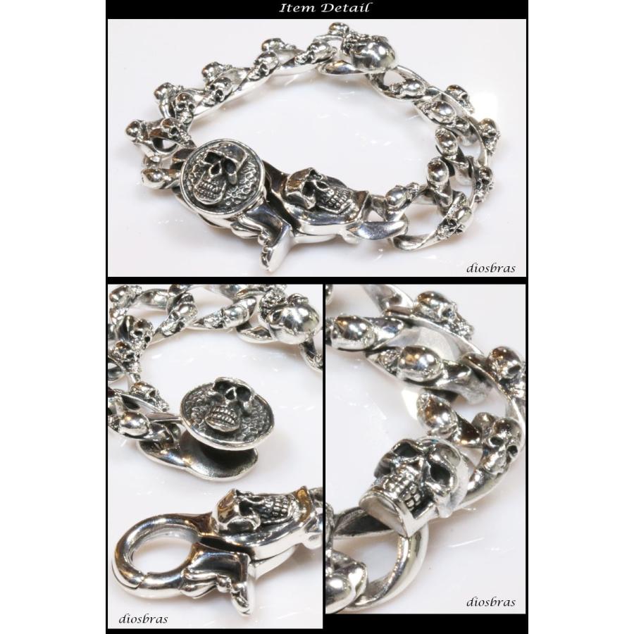 silver 925】マンテルブレスレット “髑髏” スカルヘッドチェーン | www