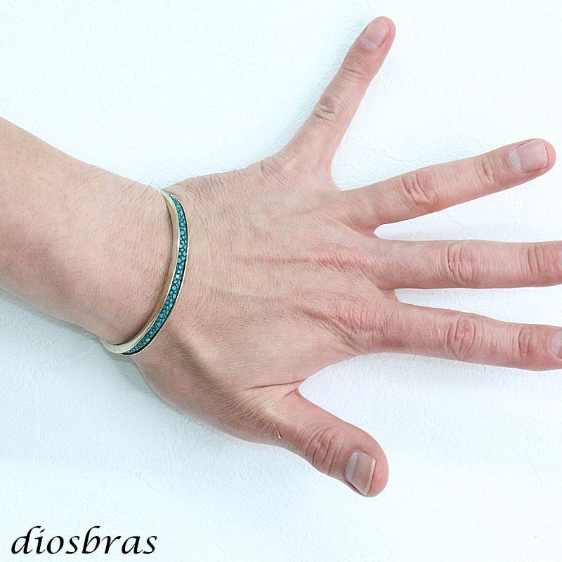 バングル シルバーアクセサリー ガルーシャ 鏡面 スティングレイ エイ
