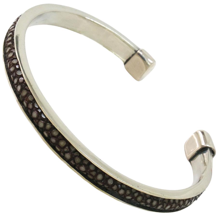 バングル シルバーアクセサリー ガルーシャ 鏡面 スティングレイ エイ