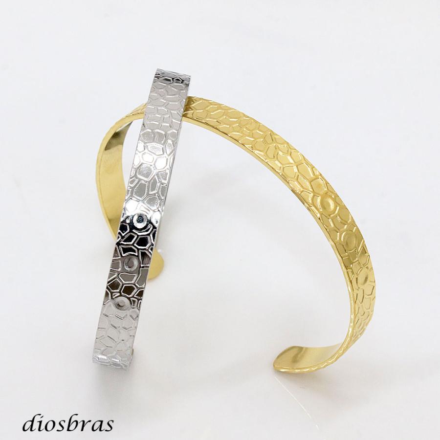 バングル ステンレス 波紋 波型 316L サージカルステンレス プレーン