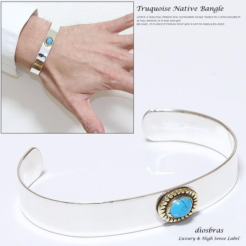 シルバーブレスレット シルバーアクセサリー ターコイズ ネイティブ 