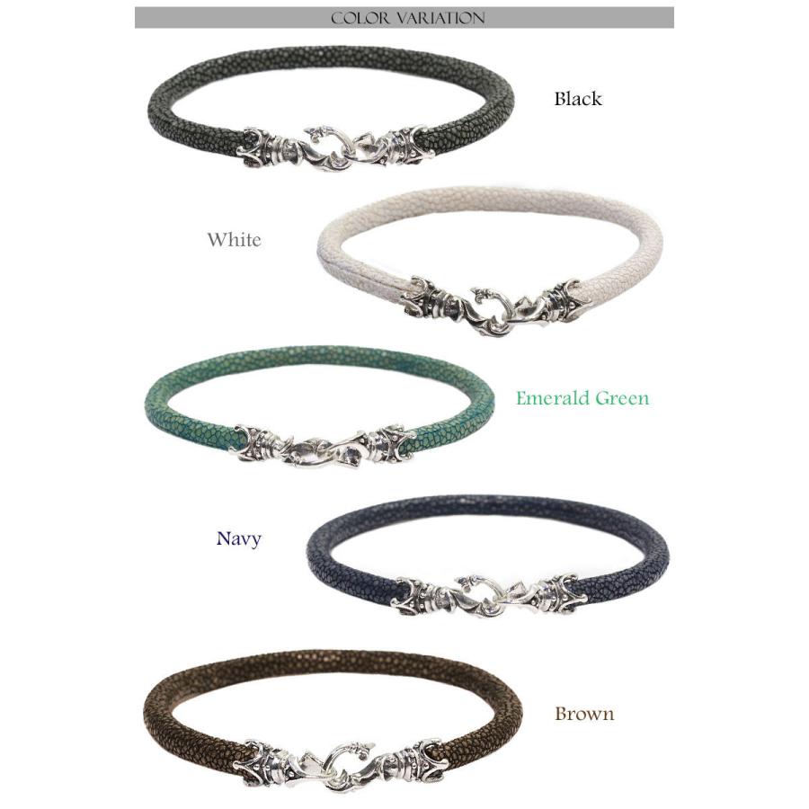 ブレスレット レザー ブレス スティングレイ ガルーシャ エイ革