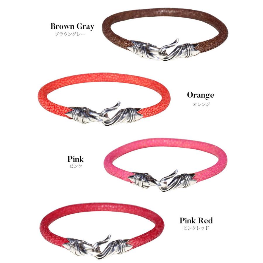 ブレスレット レザー ブレス スティングレイ ガルーシャ エイ革