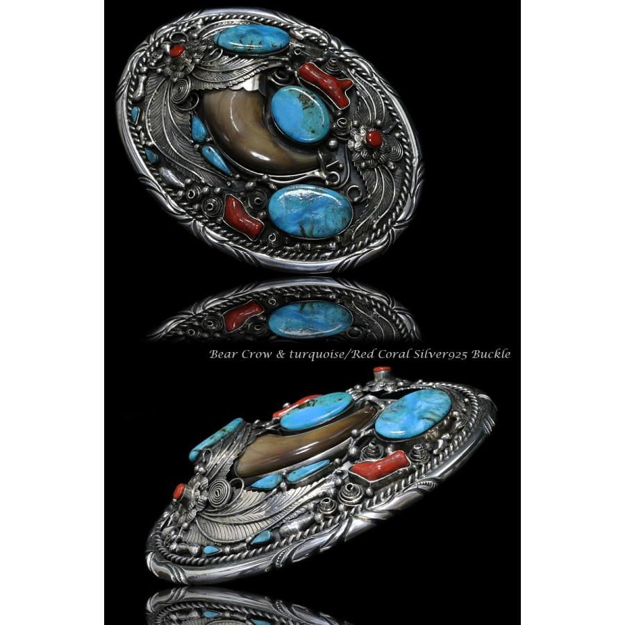 バックル シルバー925 アリゾナ ターコイズ ハンドメイド