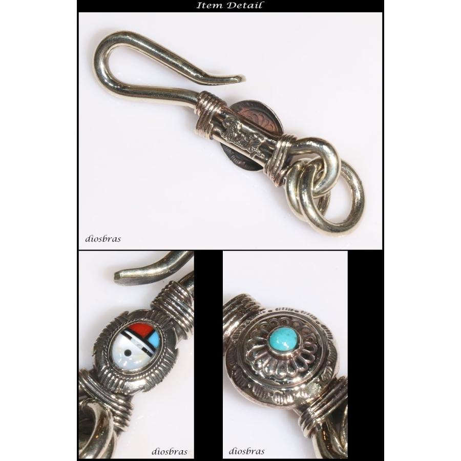 ●ナバホ族・ターコイズ●シルバーキーホルダー・キーリング●Key chain ○ナバホ族・ターコイズ○シルバーキーホルダー・キーリング