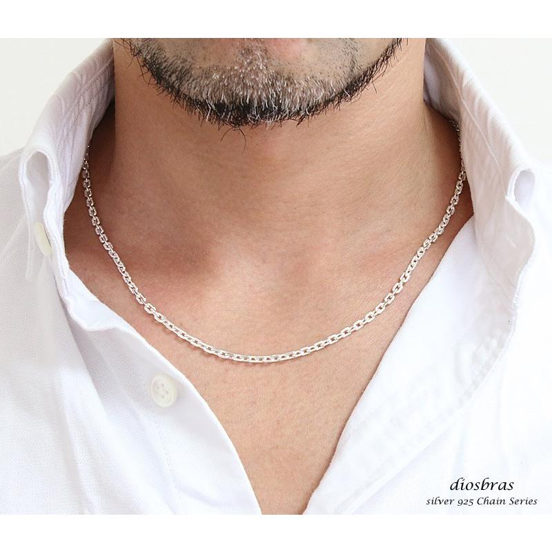 幅3mm 70cm アズキカット シルバーチェーン 小豆チェーン シルバー925