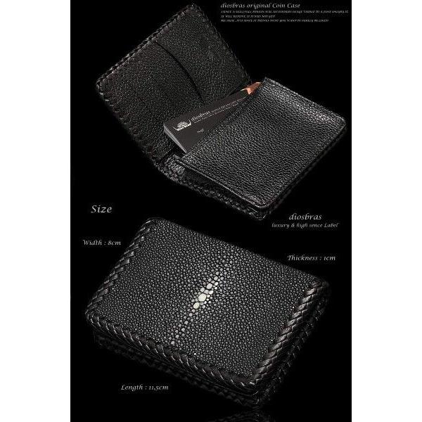 スティングレイ（エイ革）名刺入れ エイ革】名刺入れ カード スティングレイ ポリッシュ加工 幸運 (カード