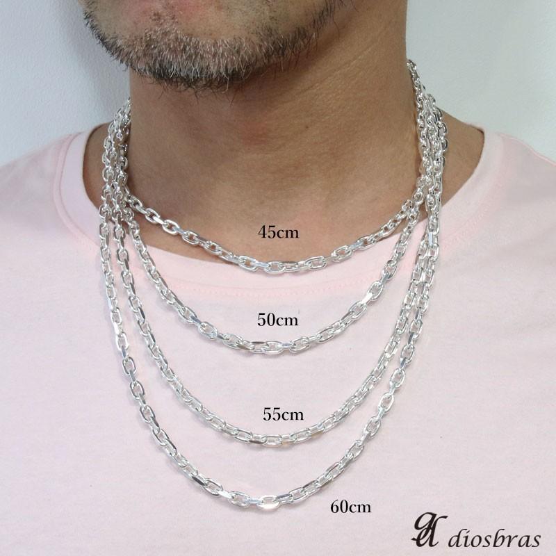 noda　Silver925 3mm60cm アズキ（白仕上げ） 幅5mm 60cm アズキカット 燻 シルバーチェーン ネックレス 小豆