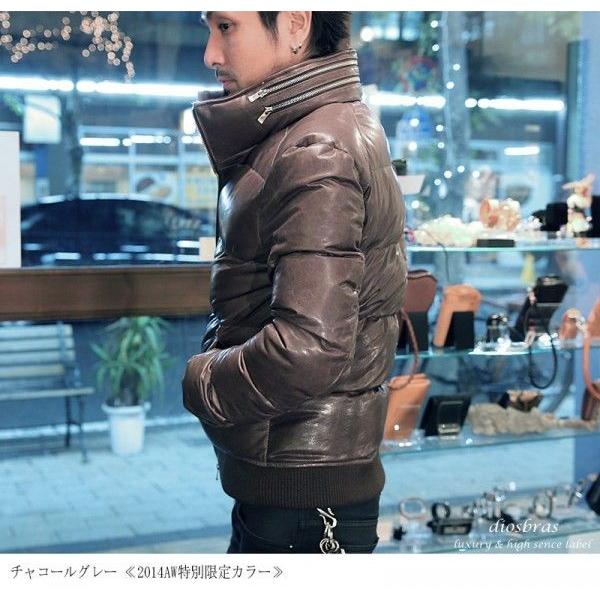 レザーダウンジャケット メンズ ダウンジャケット ライダース レザーダウンジャケット メンズ ダウンジャケット ライダース